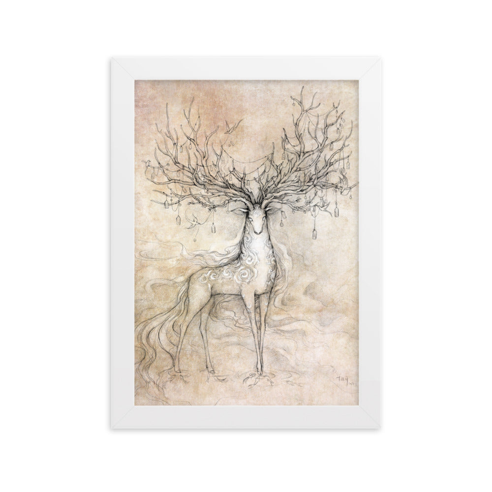 Ancient Mythical Creature: FuZhu Framed Artwork